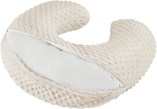 Vista 37 de Almohada de lactancia para biberón y lactancia materna, elementos esenciales de lactancia de comodidad ergonómica para mamá y bebé, almohada