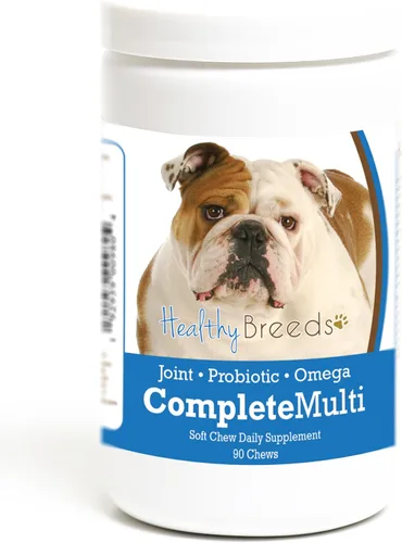 Vista 288 de Healthy Breeds Cavalier King Charles Spaniel - Multivitamínico todo en uno, completo con probióticos, glucosamina, condroitina y omegas, 60
