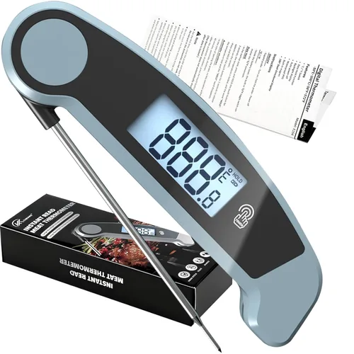 Vista 19 de Termómetro de carne Termómetro de cocina de acero inoxidable Termómetro de cocina Etiquetado para aves de corral, cerdo, carne de res
