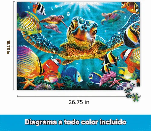 Vista 3 de Buffalo Games - Tiny Bubbles - Steve Sundram - Rompecabezas de 1000 piezas para adultos - Escena submarina vibrante - Rompecabezas desafiante