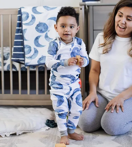 Vista 2 de Burts Bees - Conjunto de pijama para bebé camiseta y pantalón de 2 piezas 100 algodón orgánico