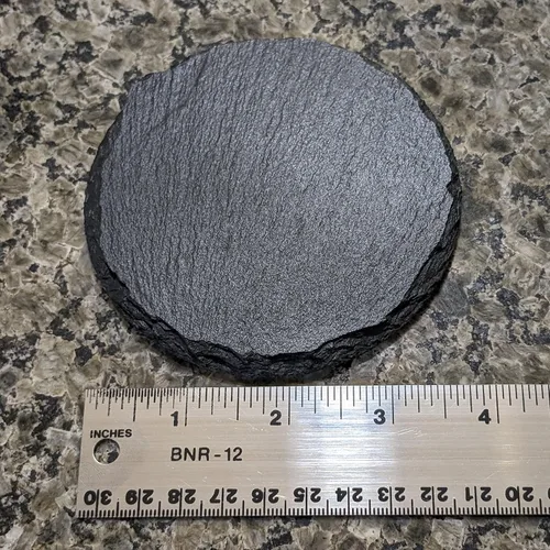 Vista 4 de Rustic Slate Coasters Set of 4 - South Carolina Design with Flower for Holidays, Birthdays, Housewarming - 4" Round or Square - Made in Oregon, USA