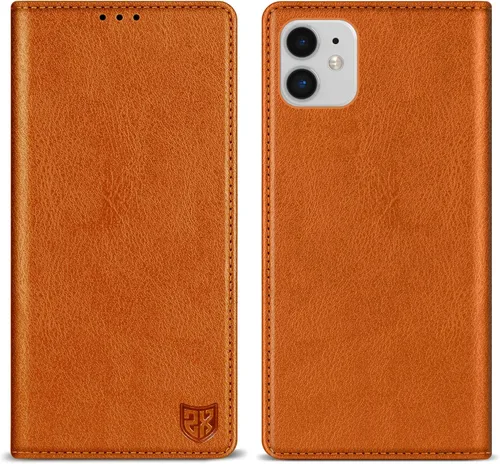 Vista 21 de ZZXX Funda tipo cartera para iPhone 11 Pro Max con bloqueo RFID, soporte de ranura para tarjetas, funda protectora de cuero magnético fuerte