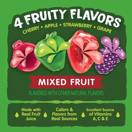 Vista 5 de Black Forest, Juicy Burst, aperitivos con sabor a frutas, sabores de frutas mixtas, una explosión jugosa de sabores naturales, hechos con jugo