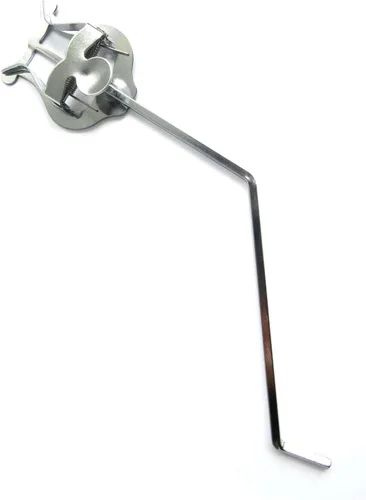 Vista 5 de 3/4 llaves verticales Euphonium Marching Abrazadera de metal plateado chapado en metal Clip de música de marcha para llaves verticales Euphonium