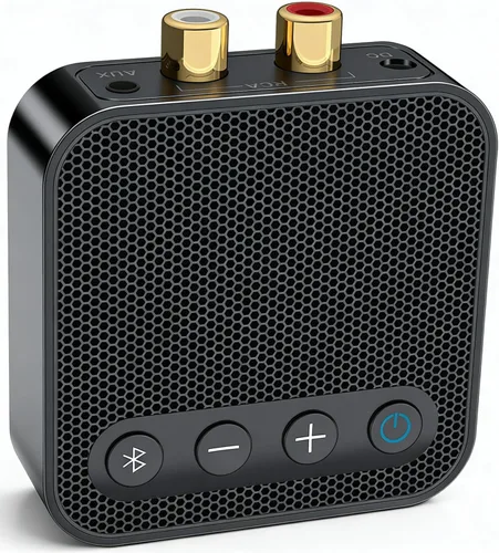 Vista 8 de Adaptador Bluetooth a RCA para receptor estéreo, aptX HD de largo alcance, baja latencia, receptor Bluetooth para el hogar, adaptador de audio
