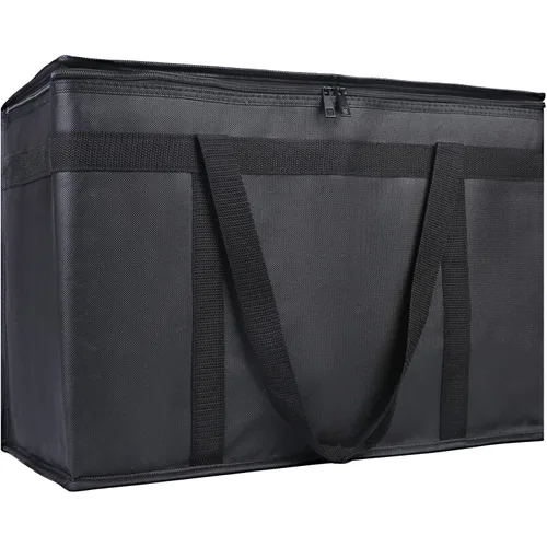 Vista 30 de Bodaon - Paquete de 1 bolsa de compras reutilizable y aislada para comestibles, tamaño XL, bolsa térmica para picnic con parte superior fría, bolsa