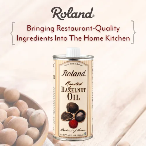 Vista 3 de Roland Foods Aceite de avellana tostada, alimentos importados especiales, 16.9 onzas, paquete de 1