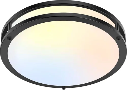 Vista 23 de Lámpara de techo LED de montaje empotrado de 36 W, lámpara de techo LED de 13 pulgadas 3600 LM, lámpara de techo moderna 2700 K/3000 K/4000 K/5000