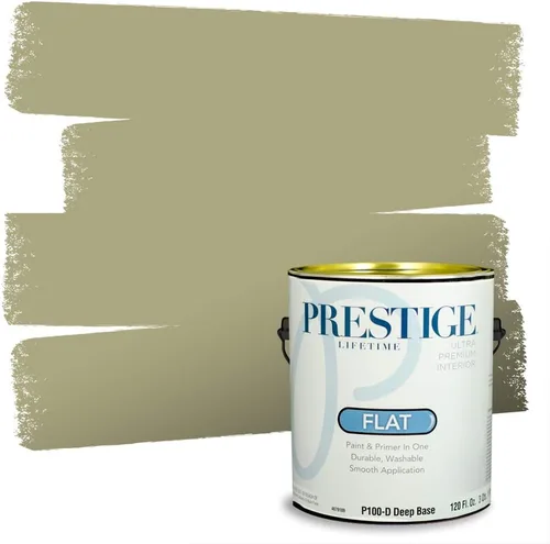 Vista 109 de PRESTIGE Paints - Pintura exterior e imprimación en uno, 1 galón, satinado, verde Bayou