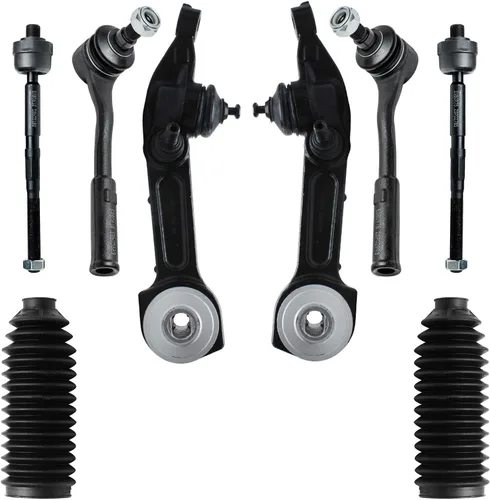 Vista 156 de Detroit Axle - Kit de brazos de control delanteros 2WD de 8 piezas para Ford F-150 Lincoln Mark LT 05-08, 4 brazos de control superior e inferior