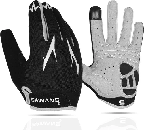 Guantes de ciclismo para pantalla táctil, transpirables, para bicicleta de montaña, para carretera, antideslizantes, acolchados, para hombres y