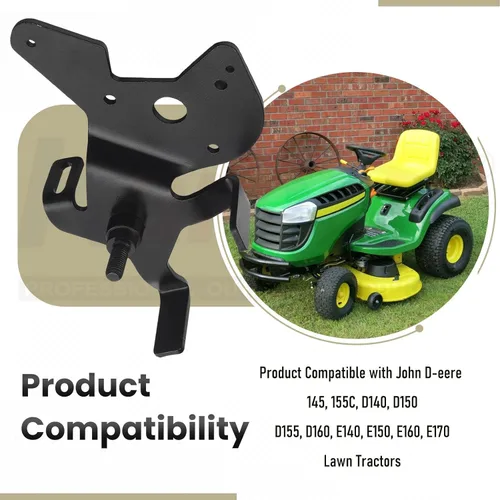 Vista 6 de Karbay GY20986 Placa de brazo loco de correa de transmisión de cubierta para tractores de césped J-OHN Deere D140 E160 L130 LA145, reemplaza