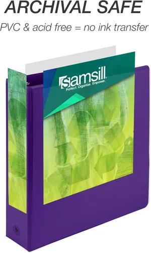 Vista 13 de Samsill Earth's Choice - Carpetas a base de plantas con 3 anillos redondos de 1 pulgada, hasta 25% de plástico a base de plantas, certificado a base