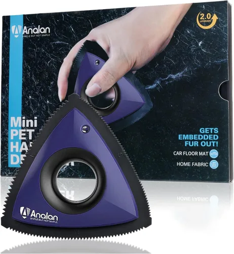 Vista 13 de Analan - Removedor miniatura de pelo de mascotas, de gato o de perro. Cepillo para limpiar las telas del auto, el sofá, el hogar