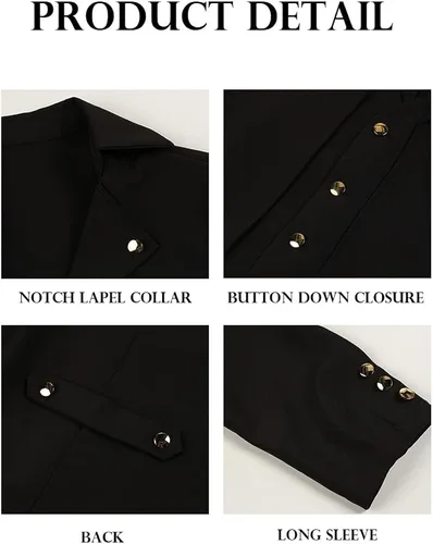 Vista 6 de Makkrom Chaqueta gótica Steampunk para hombre, abrigo victoriano, disfraz vintage de Halloween, abrigo de esmoquin uniforme