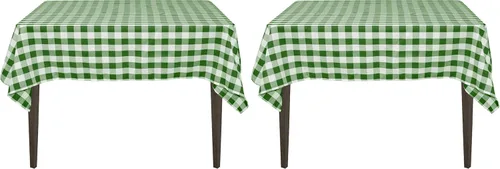 Vista 13 de LinenTablecloth - Mantel cuadrado de poliéster de 54 pulgadas, color blanco y negro