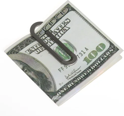 Vista 3 de CKLT Clip creativo de metal para dinero, billetera práctica para tarjetas de crédito, cartera minimalista con bolsillo frontal, regalo ideal