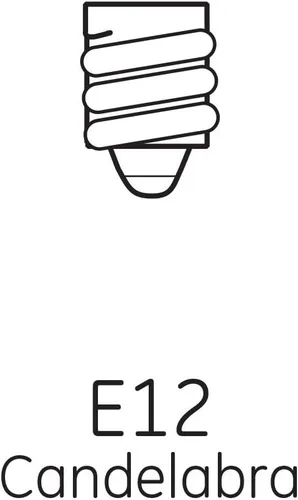 Vista 4 de GE Lighting A15 Decorativa - Bombillas incandescentes para ventilador de techo, 40 W, cristal transparente, paquete de 2