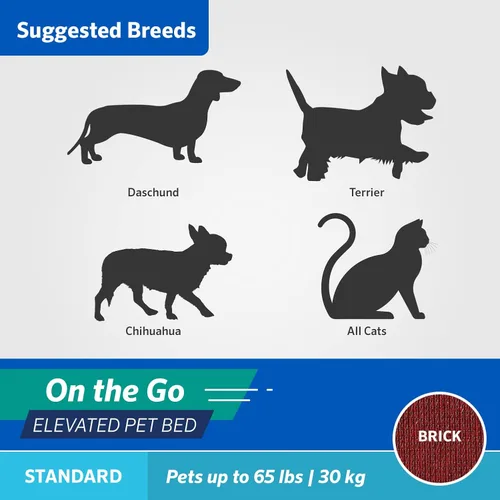 Vista 7 de Coolaroo On-The-Go Cama Elevada para Perros - Cama Plegable Emergente de Viaje para Perros con Tela Transpirable, Resistente a la Humedad, Bolsa