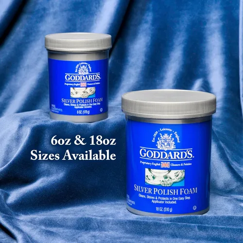 Vista 9 de Goddard's Espuma de Pulido de Plata – Limpiador de Joyas de Plata para Antigüedades, Accesorios, Ornamentos y Más – Limpiador de Plata