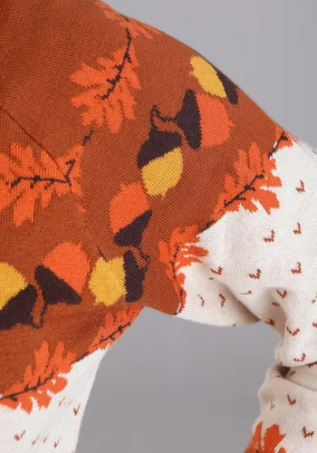 Vista 6 de 3D Turkey Ugly Holiday Sweater for Adults, Thanksgiving Funny Bird Sweater