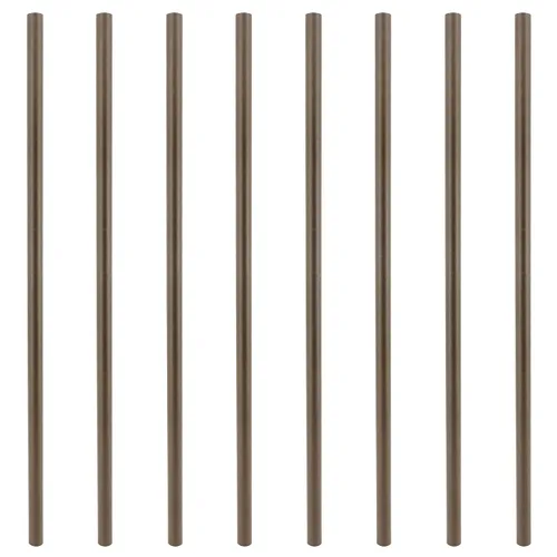 Vista 17 de Myard Balaustres de terraza de hierro redondo hueco clásico de 26 pulgadas para barandilla de terraza, porche, escalera, pasamanos, balaustrada Negro