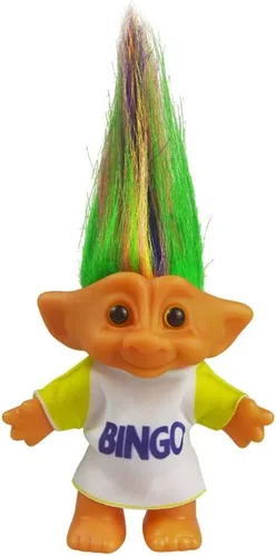 Vista 9 de Muñecas Troll vintage, muñeca retro Troll cromática adorable para colecciones, proyectos escolares, artes y manualidades, recuerdos de fiesta, 7.5