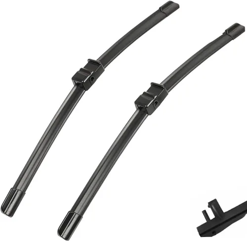Car Wiper Compatible with VW Sharan 7M 2001-2010 Front Wiper Blades Soft Rubber Windscreen Wipers Auto Windshield 28" 28" 700mm 700mm (Color : 2 PCS)