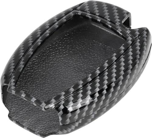 X AUTOHAUX TPU Car Smart Key Remote Flip Fob Cover Shell Funda protectora para Mercedes-Benz ML350 Patrón de fibra de carbono