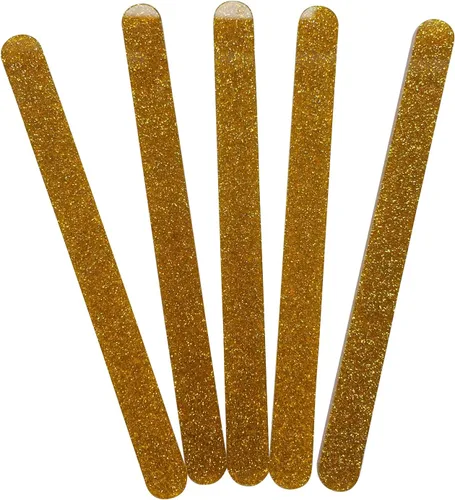 Vista 10 de NUORUI 30 palitos de acrílico reutilizables para tartas, palitos de espejo para recuerdos de fiesta (purpurina negra)