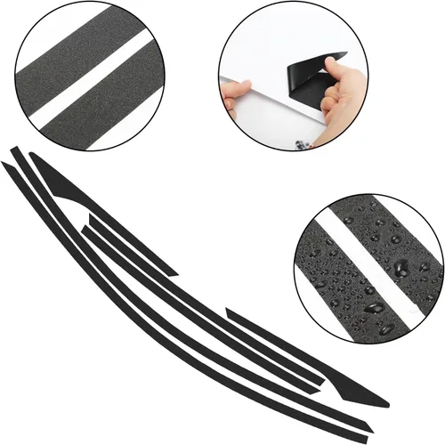 Vista 2 de TOMALL Calcomanías de vinilo para borde de ventana de automóvil compatibles con Honda 10th Civic 2016 2017 2018 2019 2020 2021 Accesorios de moldura