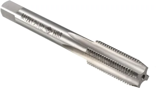 Vista 14 de uxcell Métrico Machinist Repair DIY Tool M12 x 0.039 in H2 de alta velocidad 4 flautas rectas roscado roscado