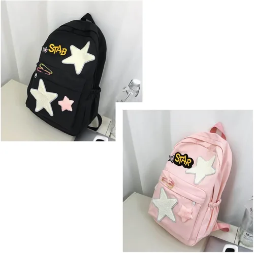 Vista 4 de Mochila de Halloween Y2K, linda mochila estética Kawaii para mujer, Negro -, Mochilas Daypack