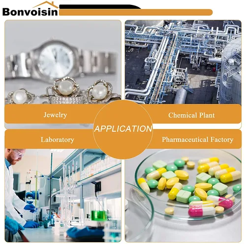 Vista 7 de Bonvoisin Balanza analítica de 300 gx1 mg báscula de laboratorio de precisión báscula electrónica digital, escala analítica de laboratorio de 1 mg