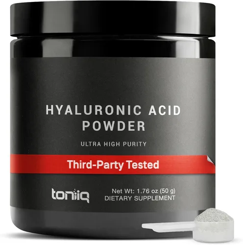 Vista 10 de Toniiq Suplementos de ácido hialurónico - Probado en laboratorio 95% de pureza ultra alta - Fermentado y biodisponible con vitamina C - Probado