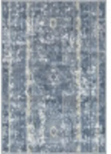 Vista 4 de Unique Loom Portland Collection - Alfombra de área (2 pies 2 pulgadas x 3 pies 1 pulgada, rectangular, azul/beige)