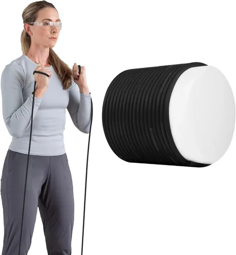 Vista 15 de THERABAND Latex Resistance Tubing, Red, Medium Level 2, 100 ft Roll, Professional Grade Resistance Band for Exercise, Upper and Lower Body Workouts