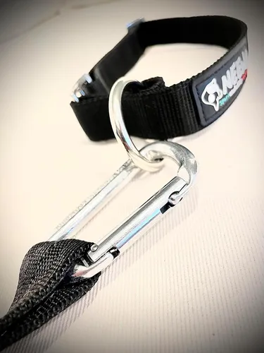 Vista 6 de Neewa Línea de remolcador de carreras con cuerda elástica (6.6 ft (6.5 pies) - 1 perro, negro)