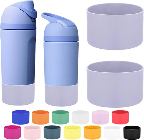 Vista 56 de Mity rain Bota de silicona 2PCS para botella de agua Owala FreeSip Malvavisco tímido