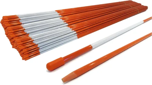 The ROP Shop 750-Pack 5/16x48 Orange Reflective Ground Markers for Snow, Hazards, Boundaries