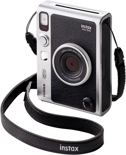Vista 8 de Fujifilm Instax Mini EVO Hybrid Black Instant Camera Bundle con 2 mini Twin Pack Instant Film