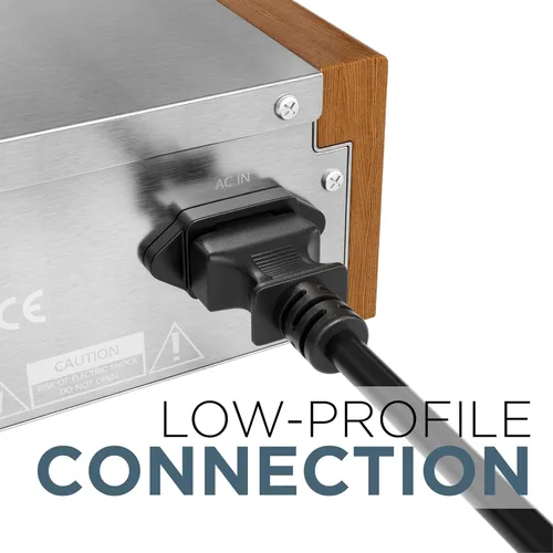 Vista 7 de Cable de alimentación de CA de 3 clavijas para computadora, médico, servidor y escritorio, cable de alimentación de 3 clavijas de 1 pie - Cable