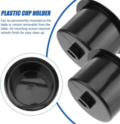 Vista 5 de DOITOOL 4 piezas de plástico para portavasos de repuesto para automóvil, para barco, camión, automóvil, sofá, reclinable, mesa de póquer