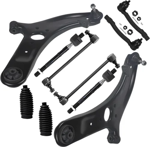 Vista 130 de Detroit Axle - Kit de suspensión de 10 piezas para Nissan Frontier Xterra Pathfinder 2005-2012, 4 brazos de control superiores inferiores