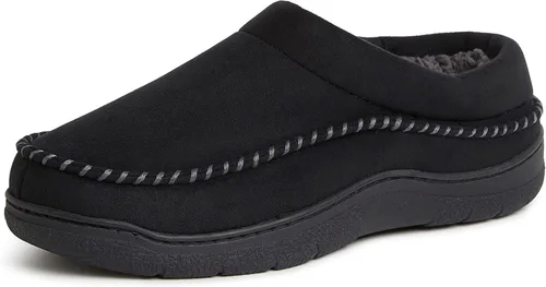Dearfoams Men's Thompson Cozy Memory Foam Indoor Outdoor Clog House Slipper