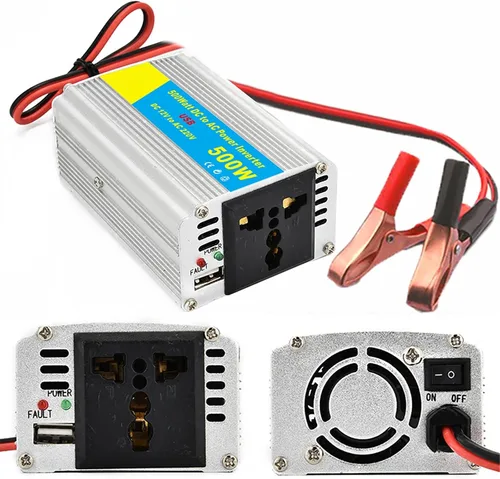 Vista 6 de Sistema de energía solar de 36 W, panel solar plegable con cuatro cargadores USB + inversor de corriente de 500 W + controlador de carga solar de 30