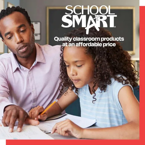 Vista 7 de School Smart Cuaderno de espiral con rayas anchas, 8 x 10-1/2 pulgadas