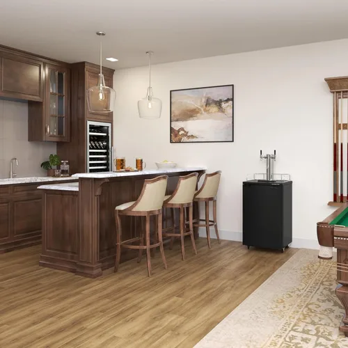 Vista 8 de EdgeStar KC2000TWIN Kegerator de tamaño completo con doble grifo y despachador de cerveza de barril - Negro