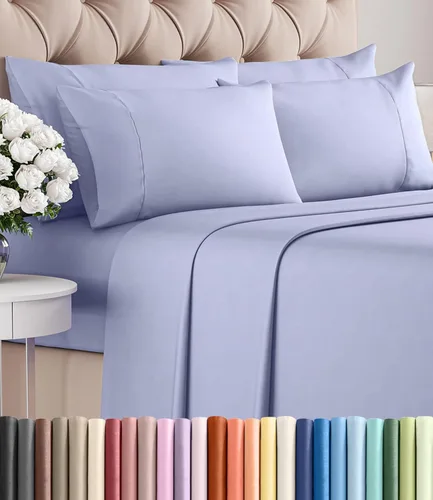 Vista 187 de Juego de sábanas Twin de 4 piezas - Cómodo, transpirable y refrescante - Juego de ropa de cama de lujo de hotel ultrasuave con bolsillos profundos